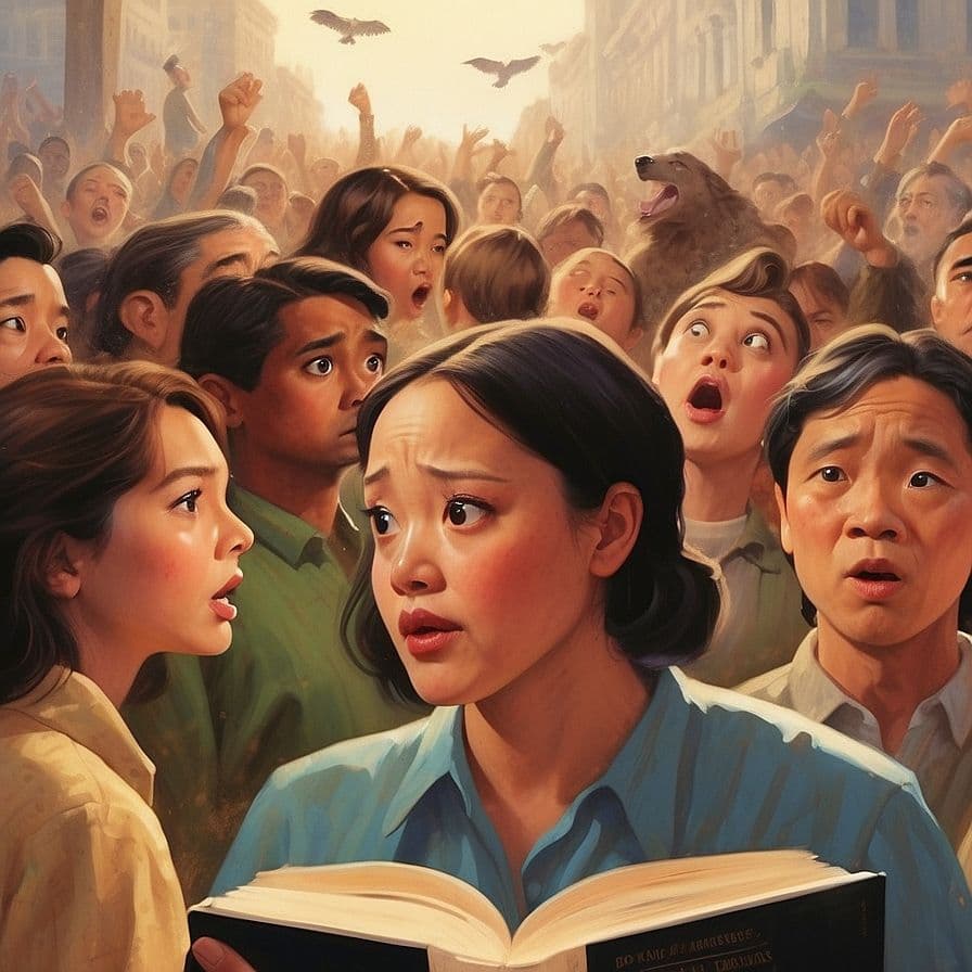 Nietypowe ujęcie tłumu